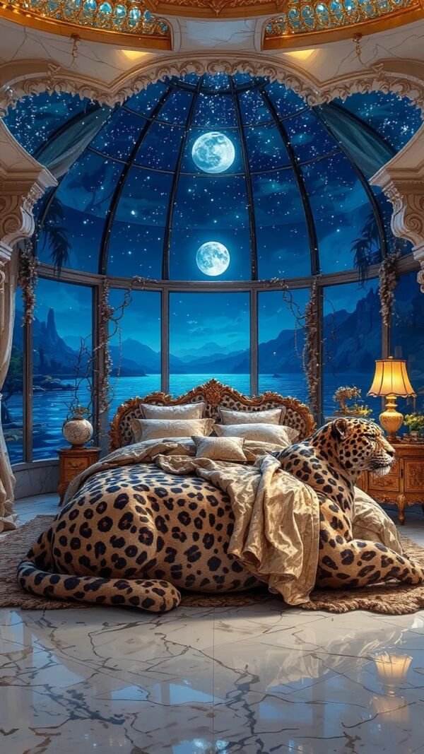 Golden Leopard Bedroom - Image 3
