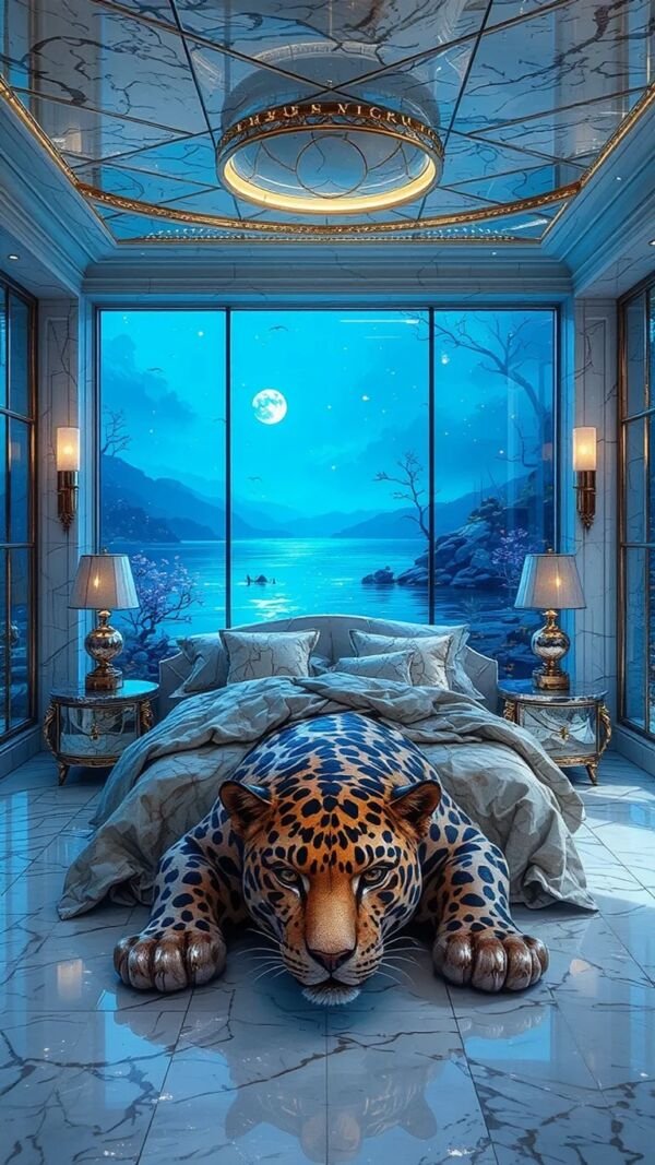 Golden Leopard Bedroom - Image 4